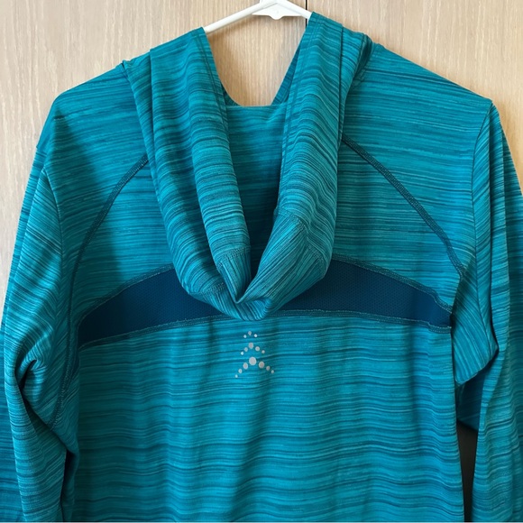 REI Teal Striped Pullover Hoodie - Picture 5 of 9
